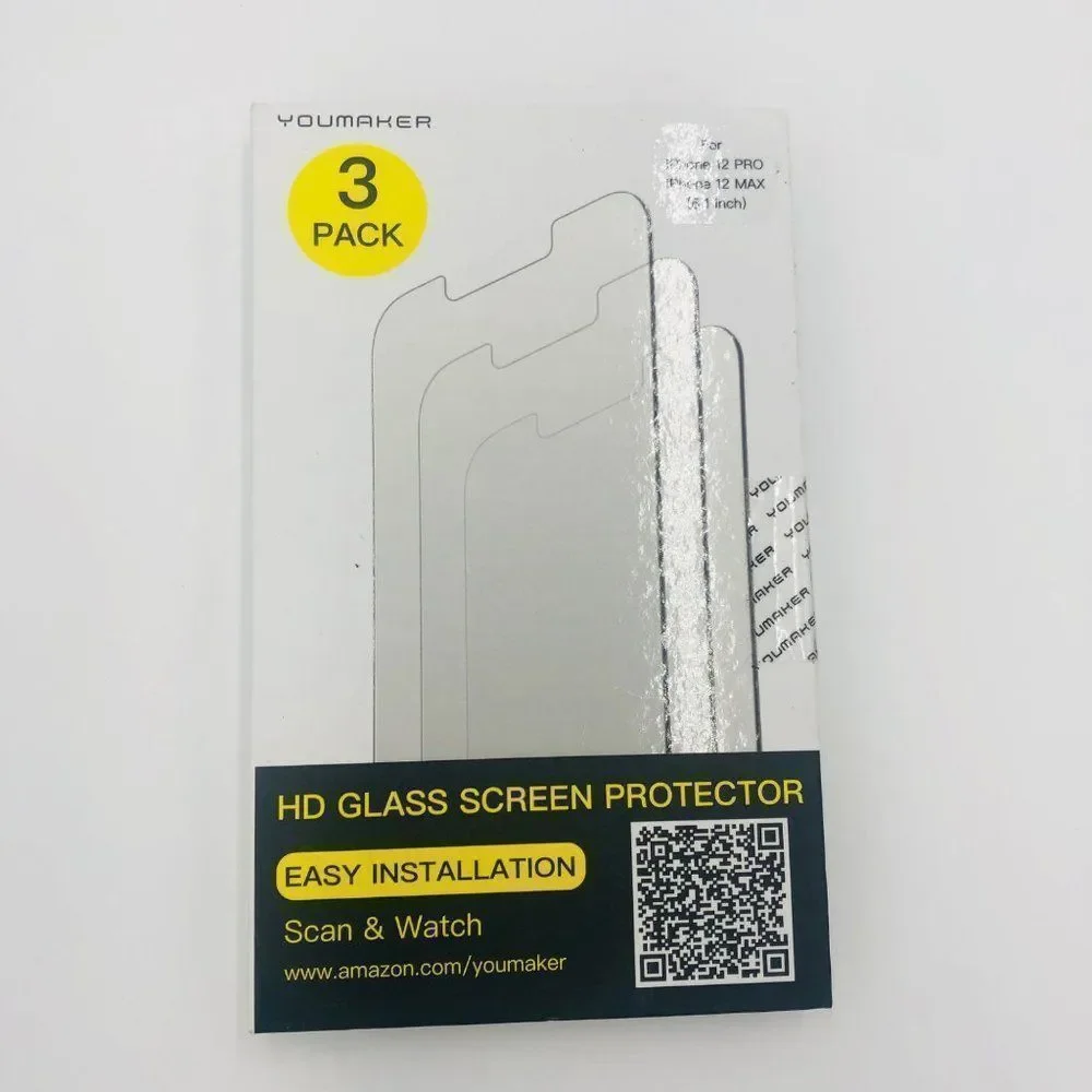 Brand New Youmaker iPhone 12 Pro Max‎ Tempered Glass Screen Protector